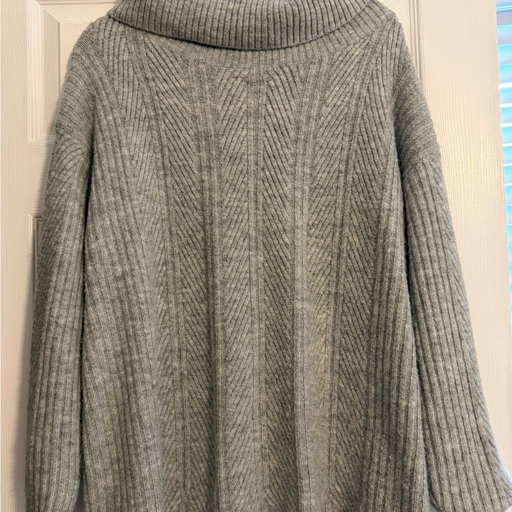 Isabel Maternity by Ingrid & Isabel Gray Cowl Neck Sweater